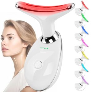 Facial Massager Red-Light-Therapy-for-Face and Neck, Face sculpting Wand with 7 Color