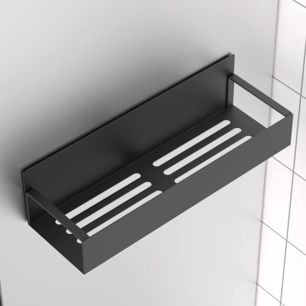 HuggieGems 4 Pack Magnetic Spice Storage Rack Organizer for Refrigerator and Oven, Black Fridge Organizers and Storage - Image 4