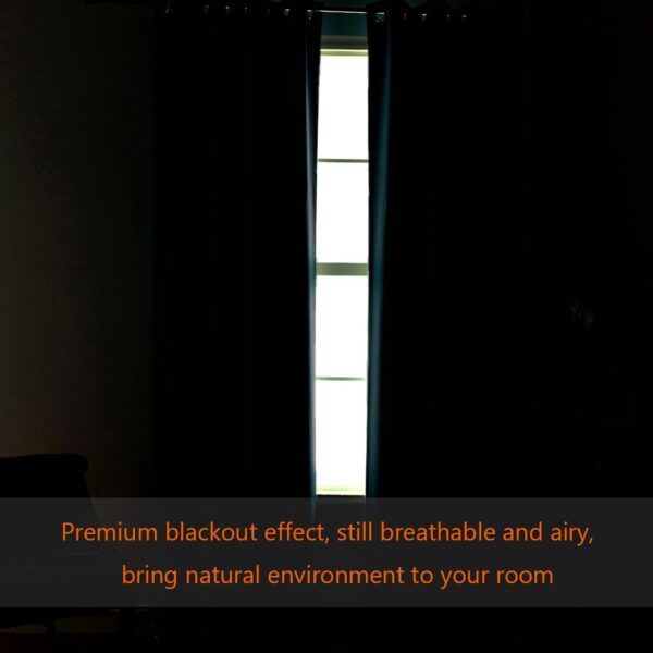 H.VERSAILTEX Premium Blackout Curtains for Bedroom Thermal Insulated Room Darkening Curtains Bedroom Curtains for Christmas Home Decoration - Grommet Top (2 Panels,Burgundy, 52 by 84 - Inch) - Image 5