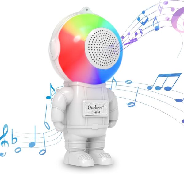Astronaut Portable Wireless Bluetooth Speaker with Colorful RGB Light, Loud Stereo Sound, Support USB TF Card Playing, Speaker for Home, Outdoors, Gifts for Adults, Teens, Christmas, Birthday