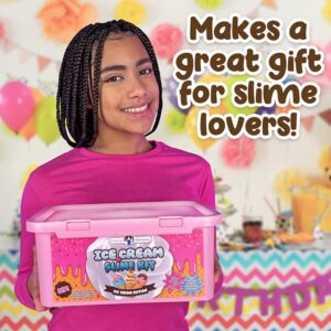 Original Stationery DIY Ice Cream Slime Kit for Girls, Amazing Ice Cream Slime Making Kit to Make Butter Cloud & Foam Slimes, Fun Easter Present, 10 Year Old Girl Birthday Gifts & Toys for Girls 8-10