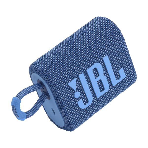 JBL Go 3 Eco - Portable Mini Bluetooth Speaker, big audio and punchy bass, IP67 waterproof and dustproof, 5 hours of playtime, Made in part with recycled materials (Eco Blue) - Image 89