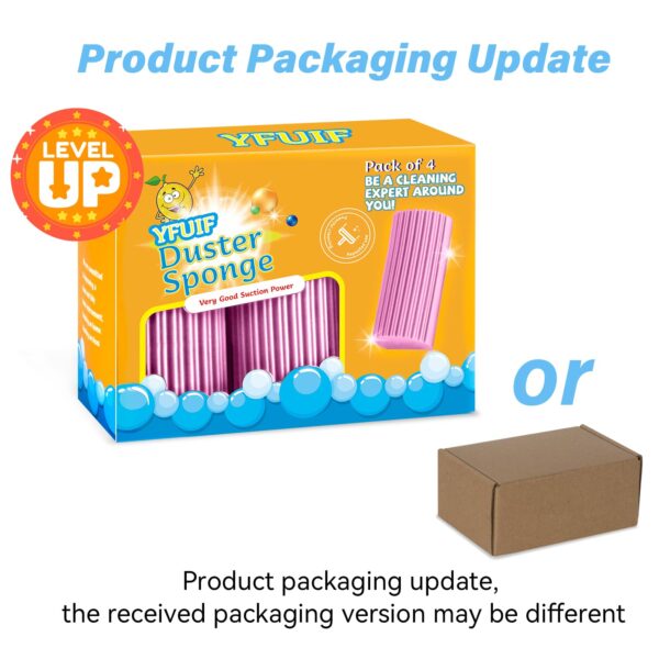 2-Pack Damp Clean Duster Sponge, Magic Sponge Eraser Baseboard Cleaner Tool, Dusters for Cleaning Blinds, Glass, Vents, Railings, Mirrors,Window Track Grooves and Faucets - Image 44
