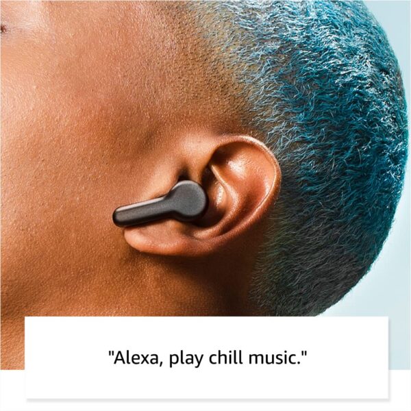 Amazon Echo Buds (newest model), True Wireless Bluetooth 5.2 Earbuds with Alexa, audio personalization, multipoint, 20H battery with charging case, fast charging, sweat resistant, Black - Image 3