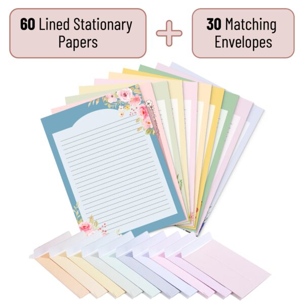 Mr. Pen- Stationery Writing Paper with Envelopes, 60 Letter Writing Paper with 30 Envelopes, Cute Stationary Set for Writing Letters, Stationary Paper, Writing Paper Stationary, Letter Set - Image 51