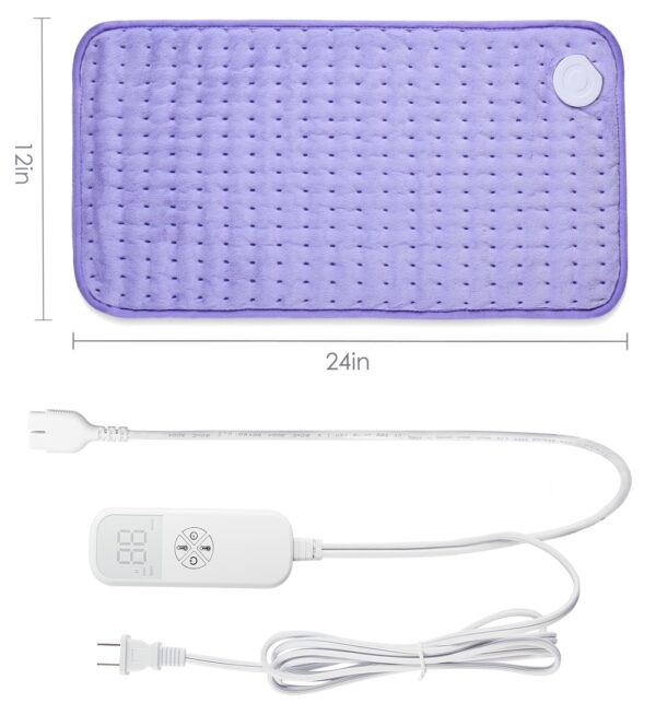 Heating Pad for Back Pain Cramps Relief - Electric Heating Pad for Neck/Shoulder/Muscle Pain - 6 Heat Settings, Auto Off, Moist Heat Options, Machine Washable, Christmas Gifts for Women,Mom,Sister -XL - Image 3