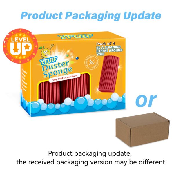 2-Pack Damp Clean Duster Sponge, Magic Sponge Eraser Baseboard Cleaner Tool, Dusters for Cleaning Blinds, Glass, Vents, Railings, Mirrors,Window Track Grooves and Faucets - Image 31