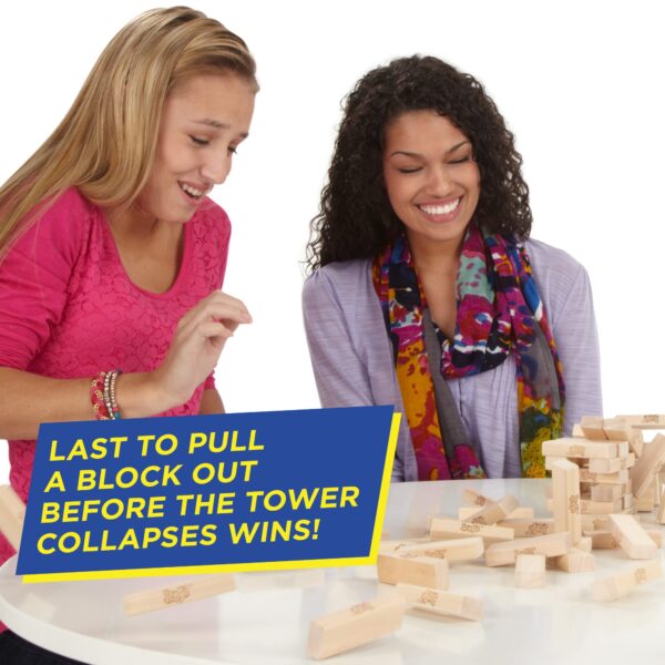 Jenga Game | The Original Wood Block Game with Genuine Hardwood Blocks | Stacking Tower Game | Ages 6+ | 1 or More Players | Party Games for Kids | Family Games - Image 7
