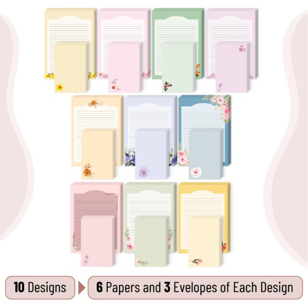 Mr. Pen- Stationery Writing Paper with Envelopes, 60 Letter Writing Paper with 30 Envelopes, Cute Stationary Set for Writing Letters, Stationary Paper, Writing Paper Stationary, Letter Set - Image 52