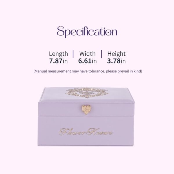 Flower Knows Violet Strawberry Rococo Makeup Box Set, 7 Pack Makeup Box with Mirror, Lip Gloss2, Blush2, Blush Brush1, Hair Clip1, Gift Box1 - Image 7