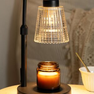 GODONLIF Candle Warmer Lamp with Timer Dimmable, Adjustable Height, House Warming Gifts New Home Room Decor, Birthday Gifts for Women Mom, Wax Warmer Lamp for Jar Candles with 2 Bulbs