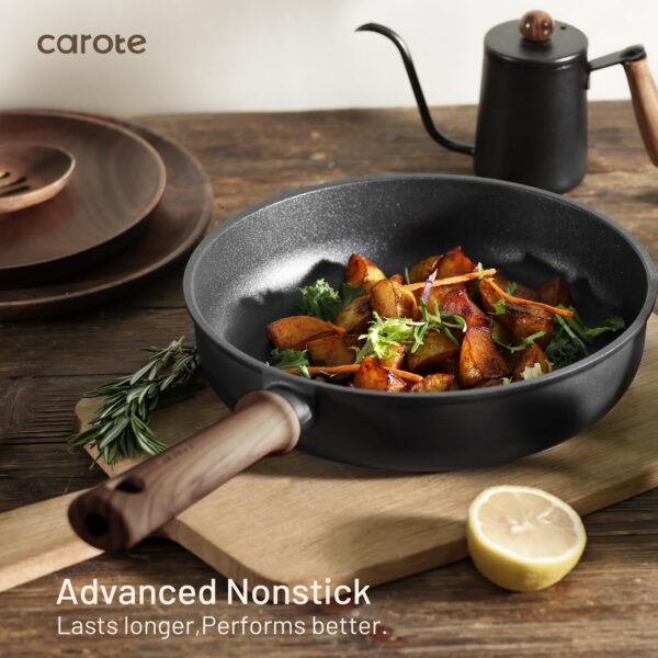 CAROTE Nonstick Pots and Pans,Cookware Set 16pcs Kitchen Cooking Sets, Pot and Pan Non Stick w/Frying pan - Image 6