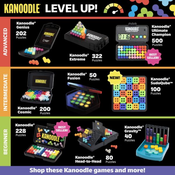 Educational Insights Kanoodle 3D Brain Teaser Puzzle for Ages 7+ Brain Games for Kids and Adults, Travel Games - Image 4