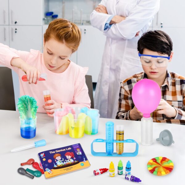 Science Kit for Kids,80 Science Lab Experiments,Scientist Costume Role Play STEM Educational Learning Scientific Tools,Birthday Gifts and Toys for 6 7 8 9 Years Old Boys Girls Kids - Image 2