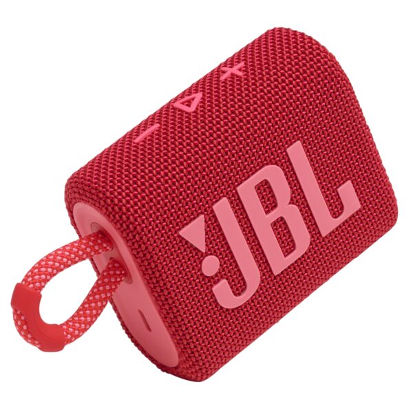 JBL Go 3 Eco - Portable Mini Bluetooth Speaker, big audio and punchy bass, IP67 waterproof and dustproof, 5 hours of playtime, Made in part with recycled materials (Eco Blue)