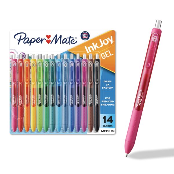 Paper Mate InkJoy Gel Pens, Medium Point, Assorted Colors, Set of 14 - Image 4