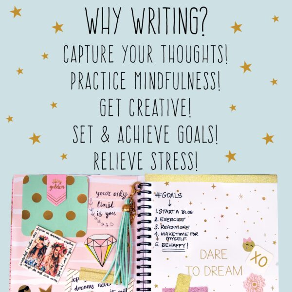 STMT D.I.Y. Dreamers Become Doers Journaling Set, Stationery Set, Bullet Journal Kit, Journaling Kit, Journals for Teen Girls, DIY Journal Set for Girls Ages - 8+ - Image 2