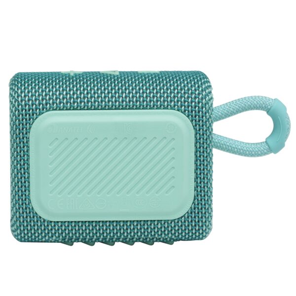 JBL Go 3 Eco - Portable Mini Bluetooth Speaker, big audio and punchy bass, IP67 waterproof and dustproof, 5 hours of playtime, Made in part with recycled materials (Eco Blue) - Image 23