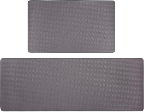Cushioned Anti-Fatigue Kitchen Mats - Gray (Set of 2) - Image 3