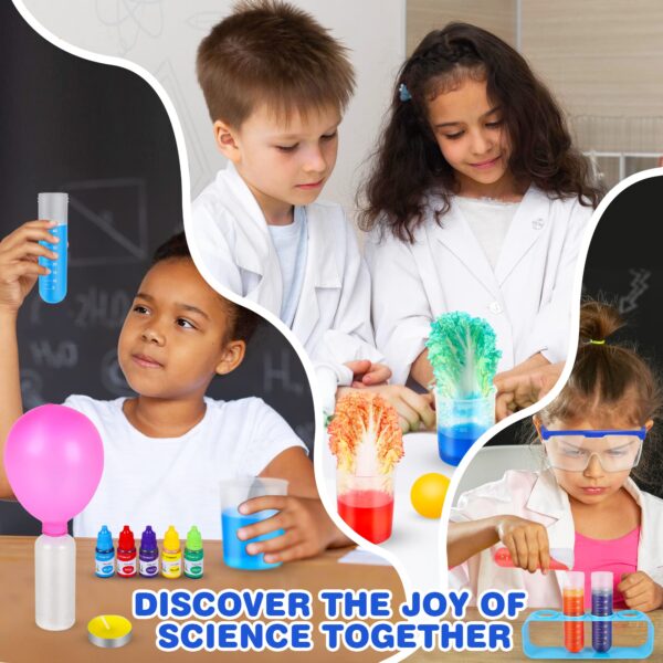 Science Kit for Kids,80 Science Lab Experiments,Scientist Costume Role Play STEM Educational Learning Scientific Tools,Birthday Gifts and Toys for 6 7 8 9 Years Old Boys Girls Kids - Image 3