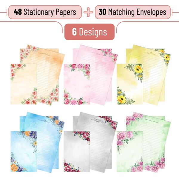 Mr. Pen- Stationery Writing Paper with Envelopes, 60 Letter Writing Paper with 30 Envelopes, Cute Stationary Set for Writing Letters, Stationary Paper, Writing Paper Stationary, Letter Set - Image 2