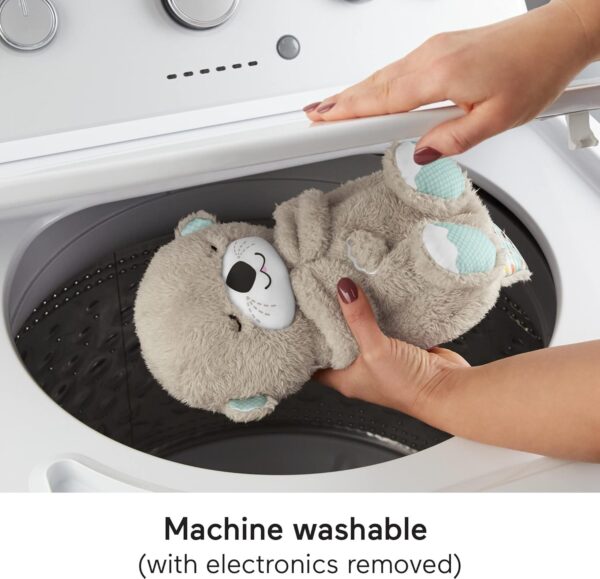 Fisher-Price Baby Toy Soothe 'n Snuggle Otter Portable Plush Sound Machine with Music Lights & Breathing Motion for Newborns 0+ Months - Image 5